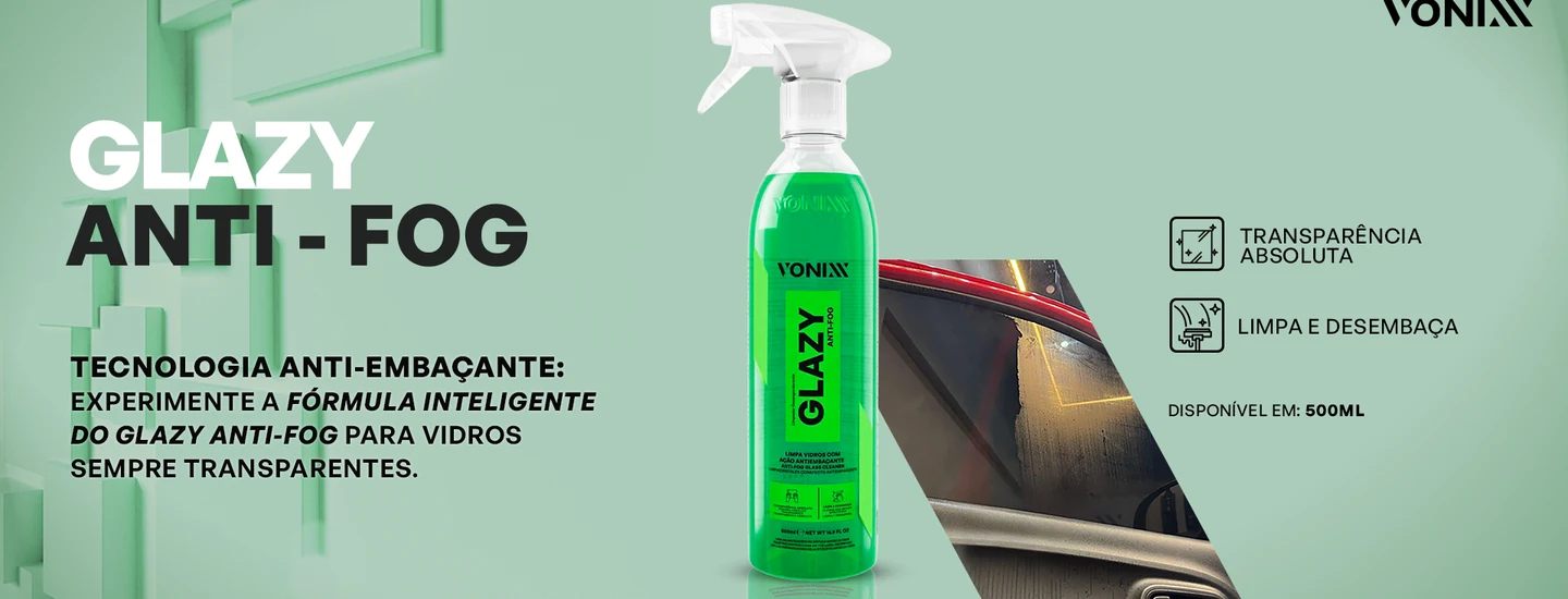 Glazy Anti-Fog — vidros sempre transparentes