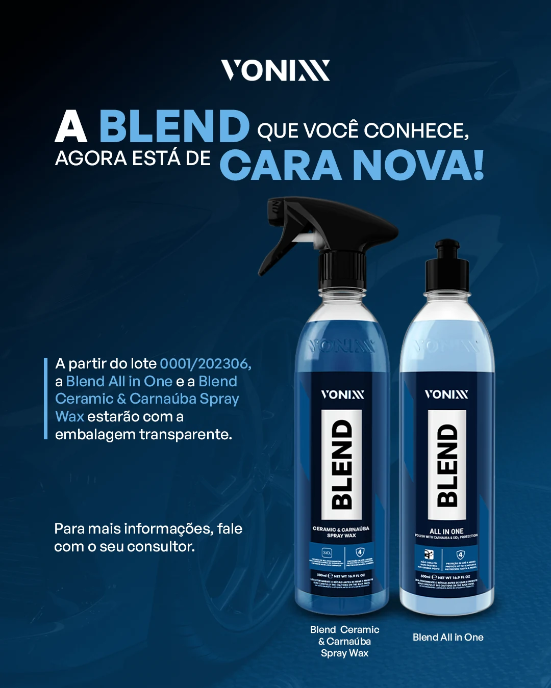 Linha Blend — agora está de cara nova